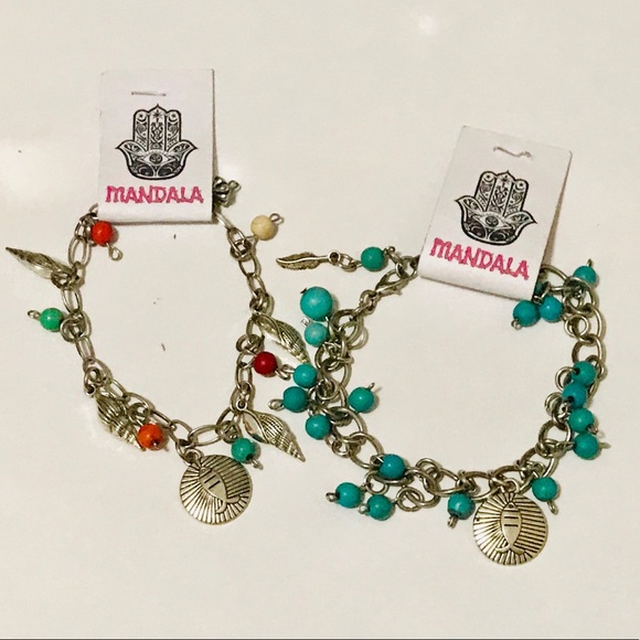 Mandala Jewelry - 🆑 Mandala bracelet gypsy tribal beads charm 5x$15